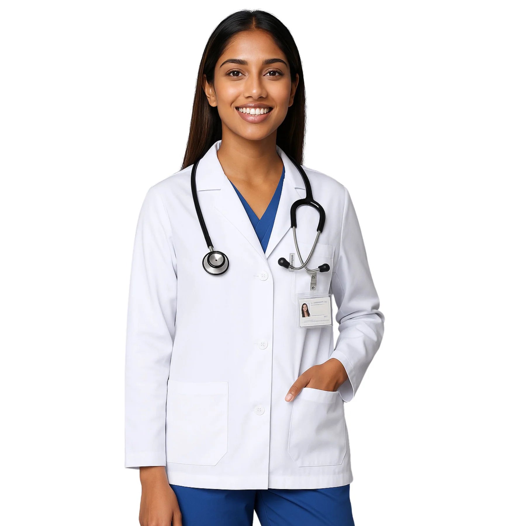 Premium Nurse Coat for Women | Professional White Hospital & Lab Coat